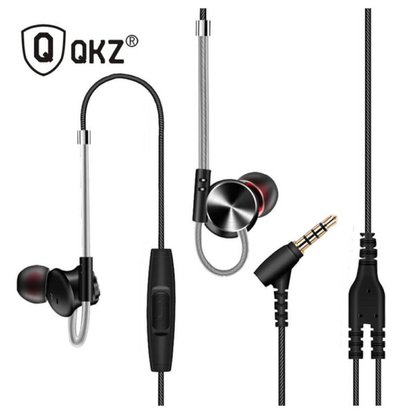 QKZ DM10 Original Metallic Earbuds Stereo Earphones